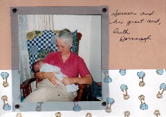 Spencer and his great-aunt Ruth Dorrough